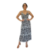 Βαμβακερό φόρεμα μακρύ με τιράντα